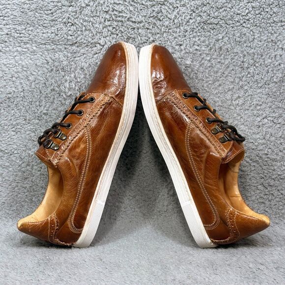 Bed Stu Land Mens Size 11 Low Top Sneakers Shoes Distressed Brown Leather - Picture 6 of 9
